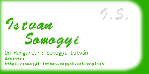 istvan somogyi business card