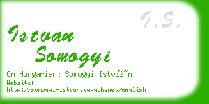 istvan somogyi business card